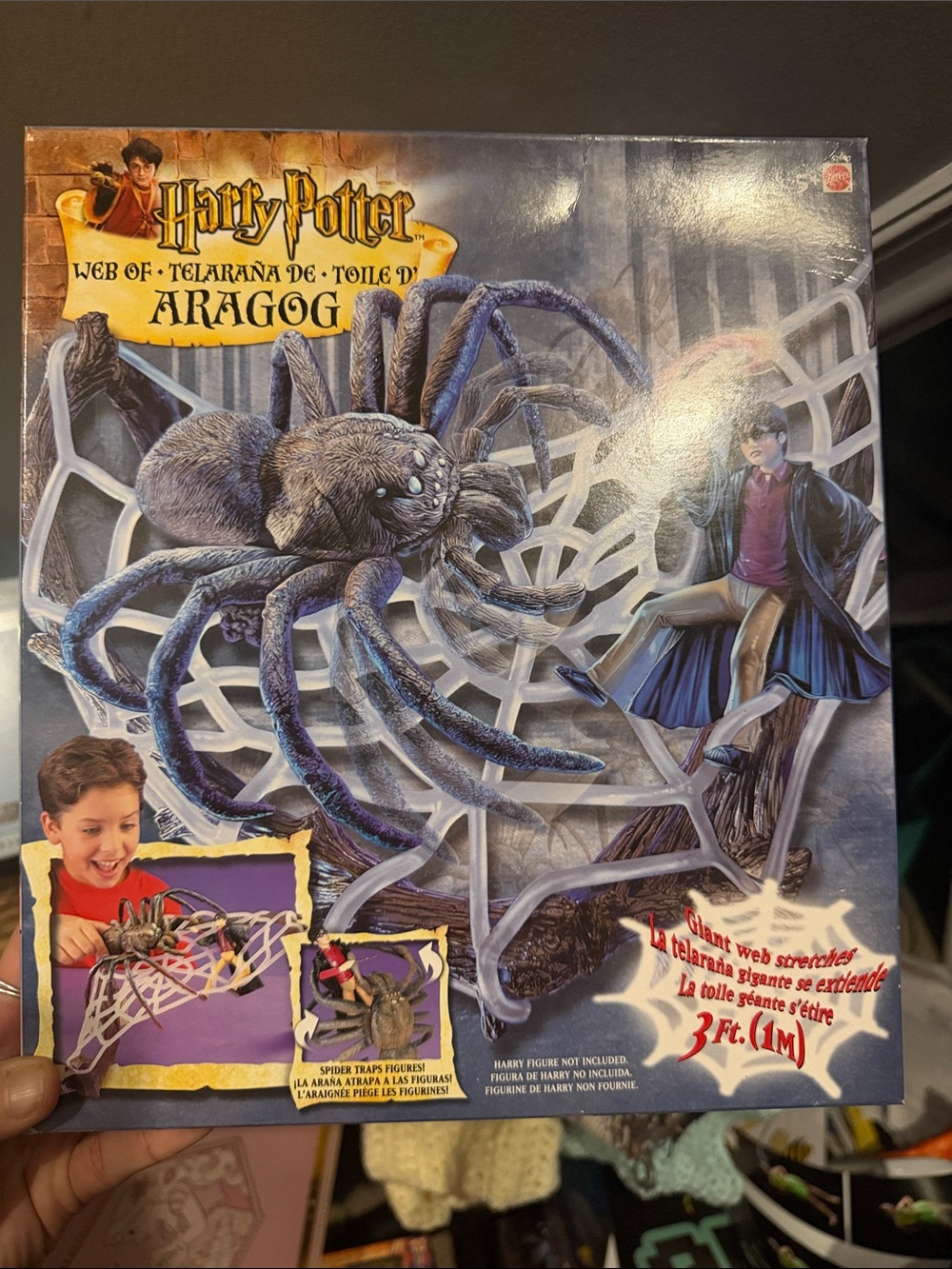 Warner Bros. Harry Potter Aragog Spider Figure in Gray and Black